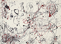 Gray and Red by Jackson Pollock