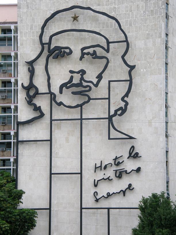 Che Guevara facade of the Ministerio del Interior., Havana
