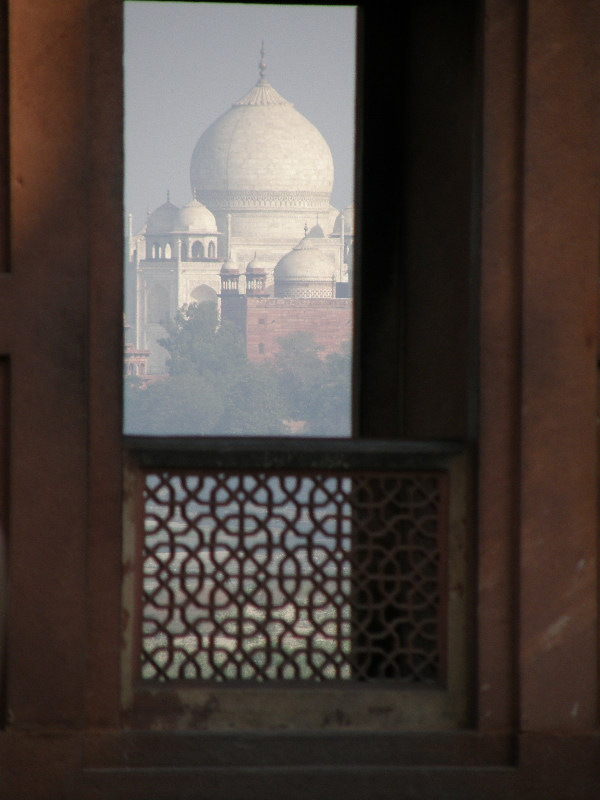 Taj Mahal, view from Agra Fort