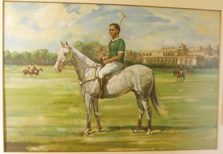 Maharaja Madho Singh II playing polo