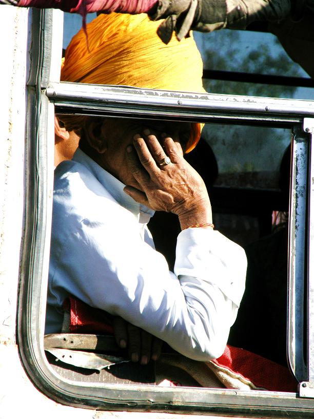 passenger on a bus, Jaipur