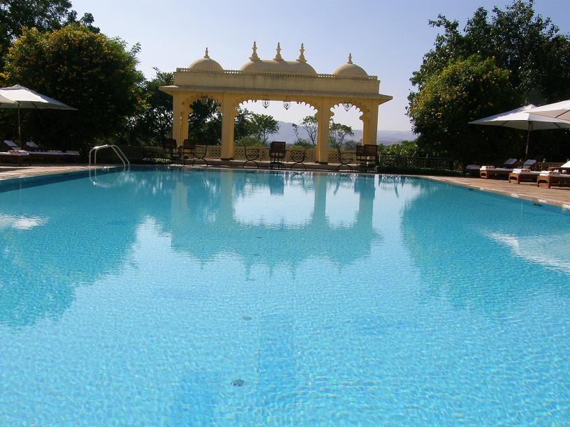 swimming pool, Trident Hotel, Udaipur
