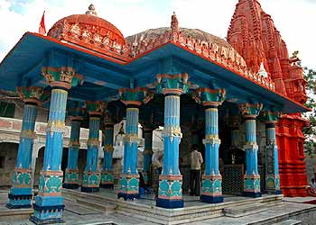 someone else's photo of inside the Brahma temple, Pushkar