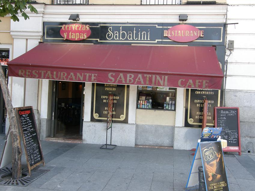 Restaurante Sabatini,  Calle de Bailen, Madrid