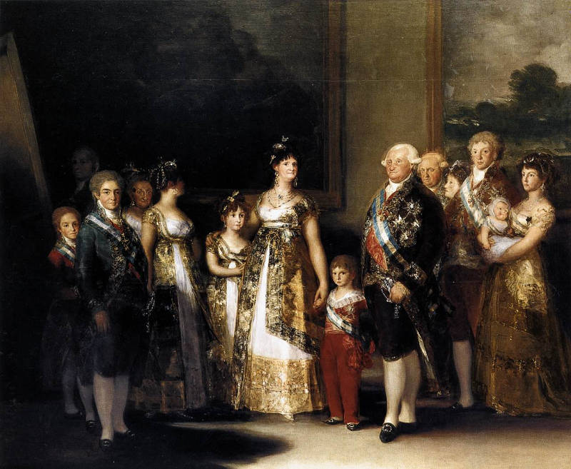 Goya, royal family portrait,  Museo del Prado, Madrid